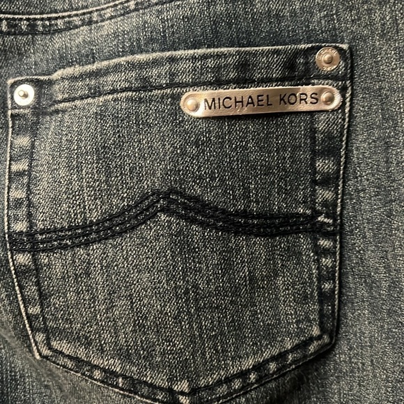 Michael Kors Blue Jeans size 8 flared leg silver tag retro - Picture 10 of 14